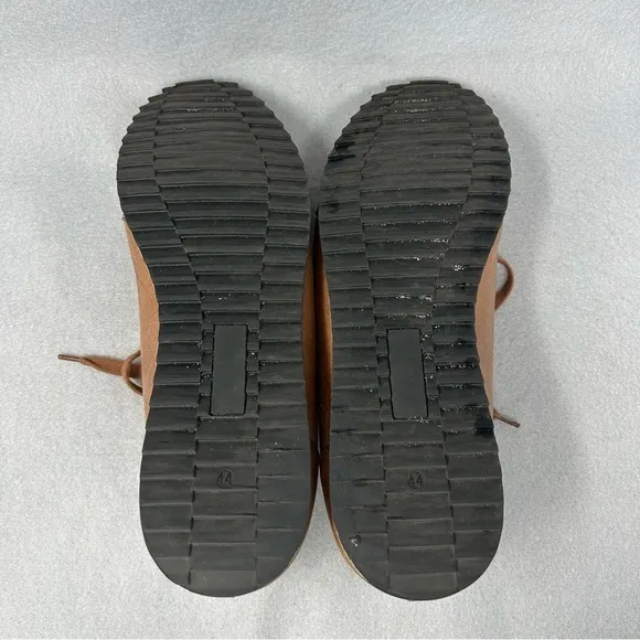 Bigotti Men's Size EU 44 Sneaker Lace-up Shoes Brown Leather