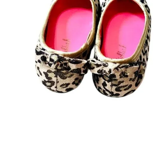 Billieblush Leopard Print Neon Ballet Flats