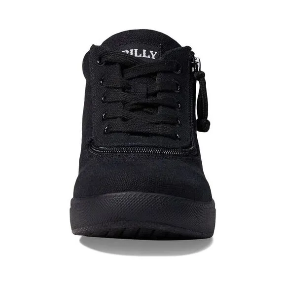 Billy Footwear DR Short Wrap High II Kids 11C Black Canvas Zipper Shoes ZPO1100