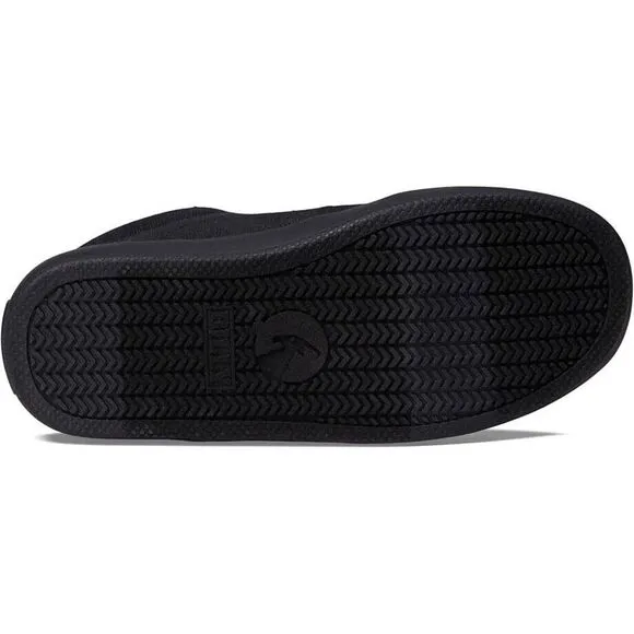 Billy Footwear DR Short Wrap High II Kids 11C Black Canvas Zipper Shoes ZPO1100