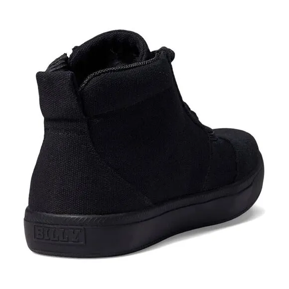 Billy Footwear DR Short Wrap High II Kids 11C Black Canvas Zipper Shoes ZPO1100