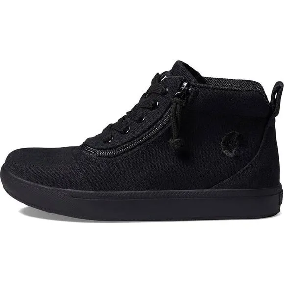 Billy Footwear DR Short Wrap High II Kids 11C Black Canvas Zipper Shoes ZPO1100