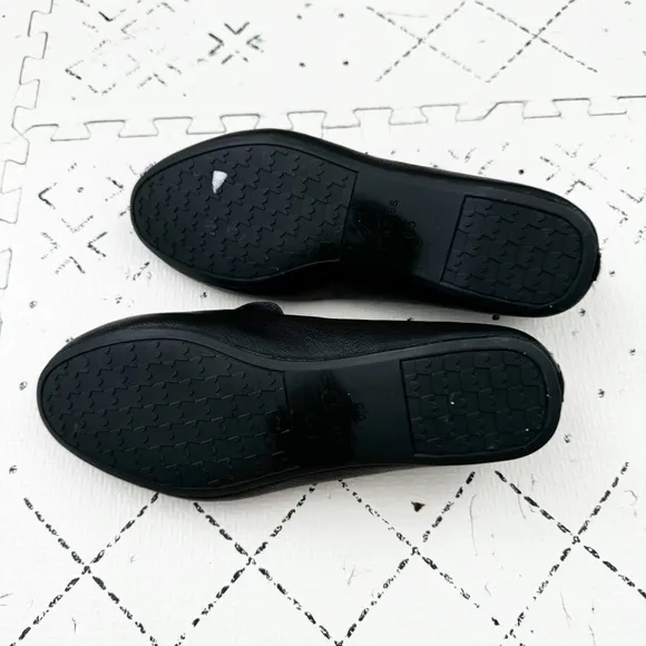 Birdies- NEW The Starling Jet Leather Flats Size 6.5