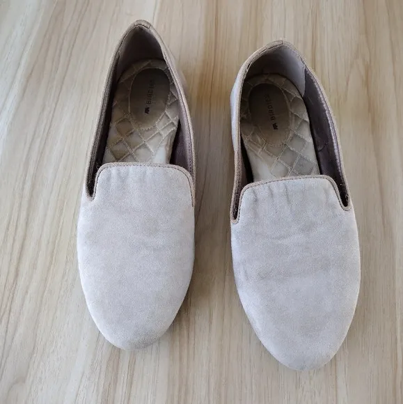 Birdies the starling smoking loafer tan leather flats women's sz 8