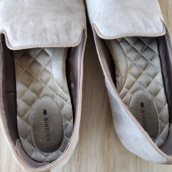 Birdies the starling smoking loafer tan leather flats women's sz 8