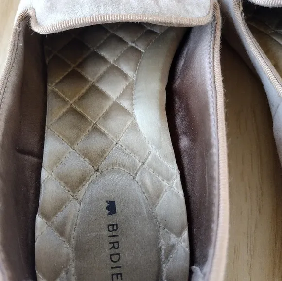 Birdies the starling smoking loafer tan leather flats women's sz 8