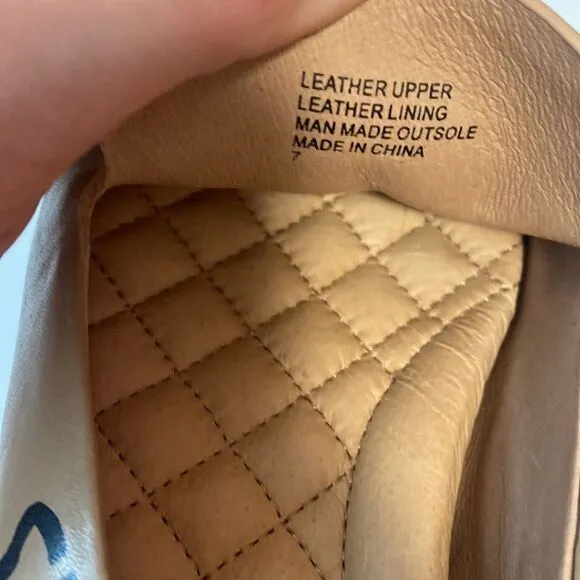 Birdies Feminist Cote Edition Leather Graphic Flats