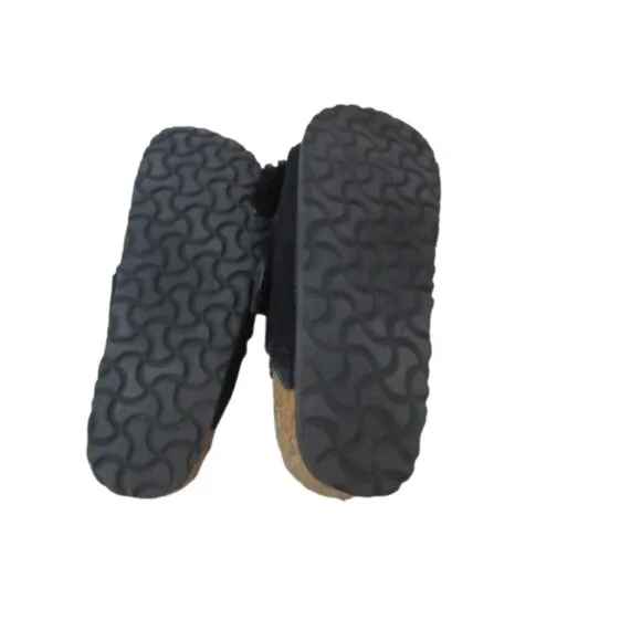Birkenstock Arizona Shearling Lined Sandals Black Size 38 EU