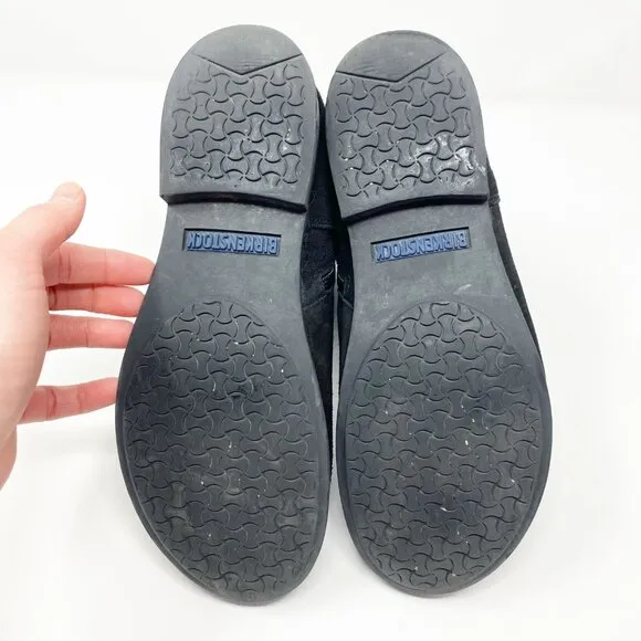 Birkenstock Black Suede Flat Ankle Boots Women's EU Size 38/US Size 7-7.5 EUC