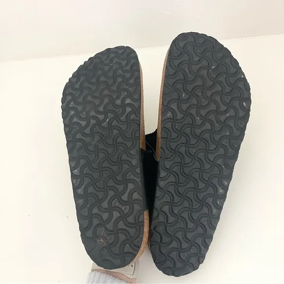 Birkenstock Gizeh Black Textured Birko Flor Thong Flip Flop Slip On Sandals 12