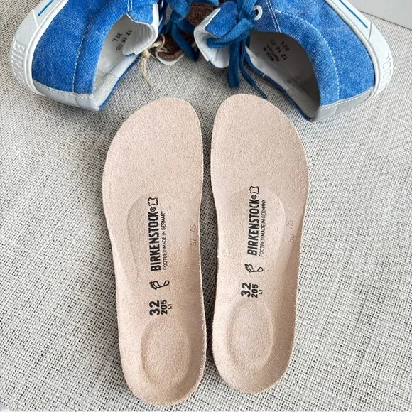 Birkenstock Kids Arran Canvas Sneaker Shoes Blue Size EU 32 (US L1)