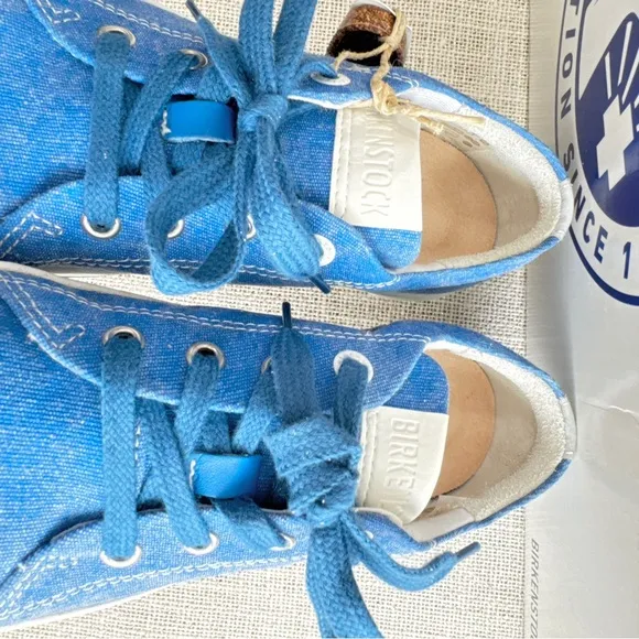 Birkenstock Kids Arran Canvas Sneaker Shoes Blue Size EU 32 (US L1)