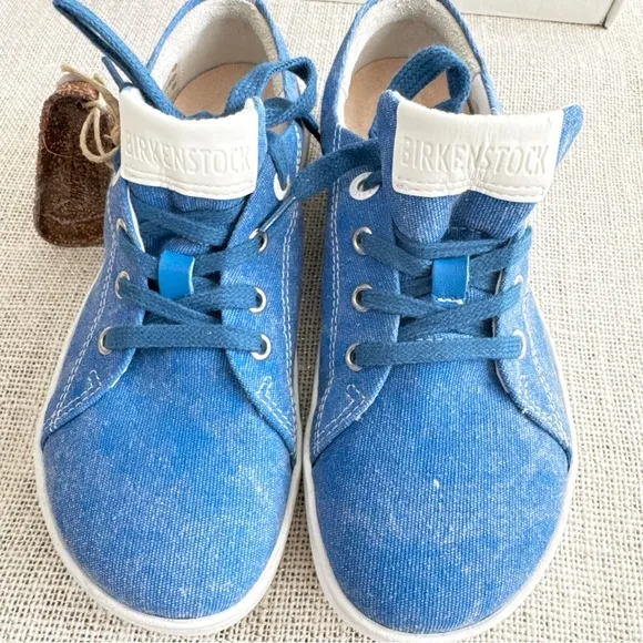 Birkenstock Kids Arran Canvas Sneaker Shoes Blue Size EU 32 (US L1)