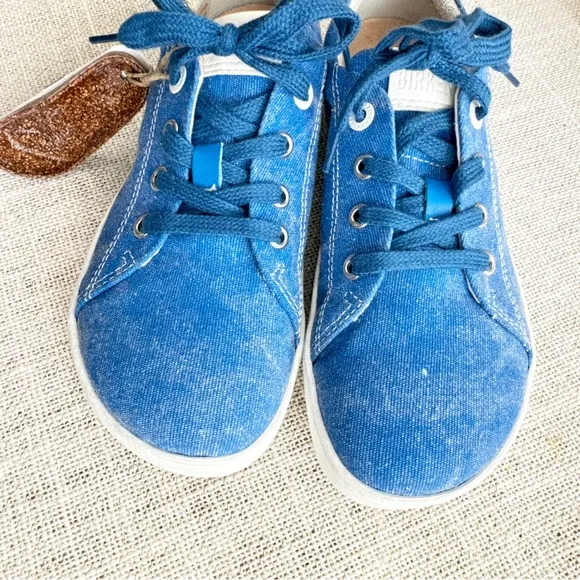 Birkenstock Kids Arran Canvas Sneaker Shoes Blue Size EU 32 (US L1)