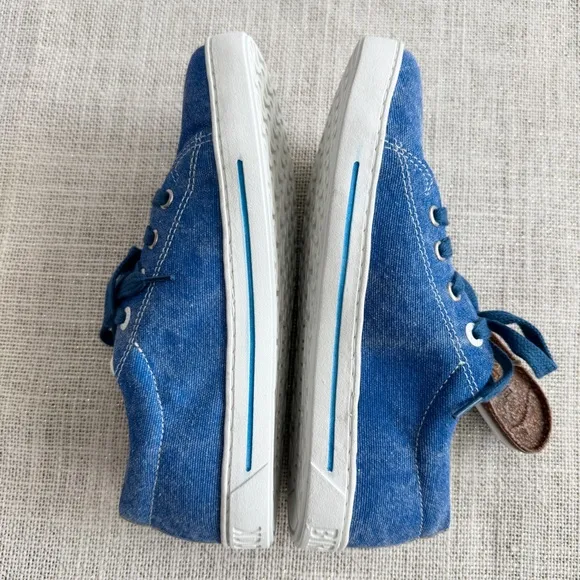 Birkenstock Kids Arran Canvas Sneaker Shoes Blue Size EU 32 (US L1)