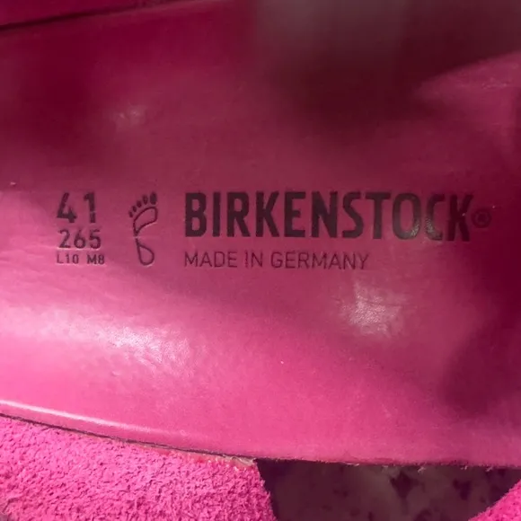 Birkenstock New w/out Box Gizeh Big Buckle Festival Fuchsia Oiled Leather Sz 41