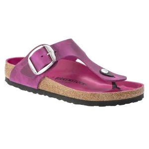 Birkenstock New w/out Box Gizeh Big Buckle Festival Fuchsia Oiled Leather Sz 41