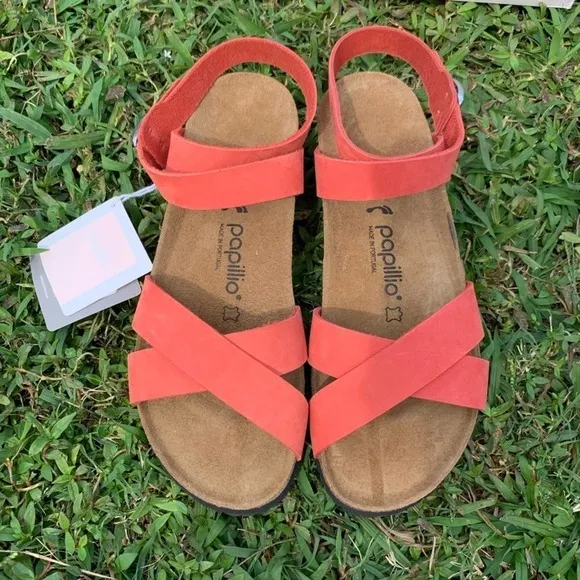 Birkenstock Papillio Lola Sandal in Coral- Limited Edition- Size 41- US 10-10.5