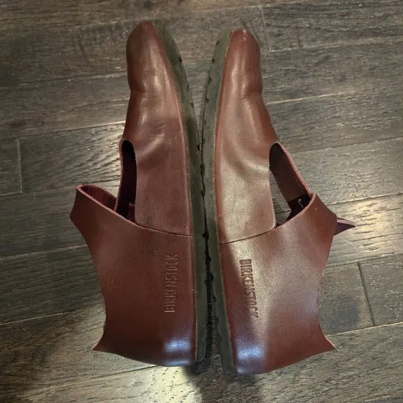 Birkenstock Paris Mary Jane Shoe - Oiled Leather Chestnut Brown - Women's SZ 39