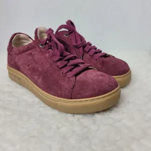 Birkenstock Gary Women's Shoes Size 5.5 US 36 EUR Red Suede Leather Sneaker