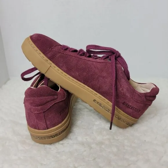 Birkenstock Gary Women's Shoes Size 5.5 US 36 EUR Red Suede Leather Sneaker