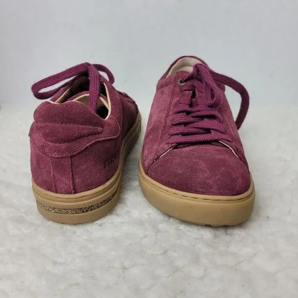 Birkenstock Gary Women's Shoes Size 5.5 US 36 EUR Red Suede Leather Sneaker