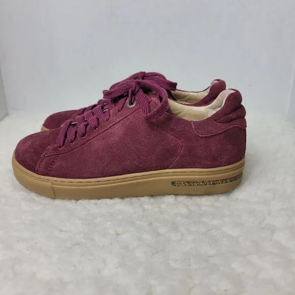 Birkenstock Gary Women's Shoes Size 5.5 US 36 EUR Red Suede Leather Sneaker
