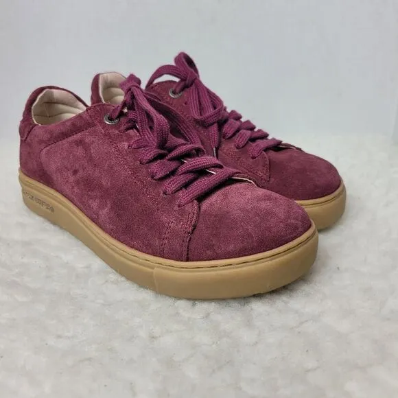 Birkenstock Gary Women's Shoes Size 5.5 US 36 EUR Red Suede Leather Sneaker