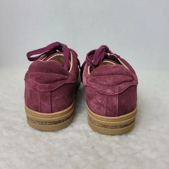 Birkenstock Gary Women's Shoes Size 5.5 US 36 EUR Red Suede Leather Sneaker