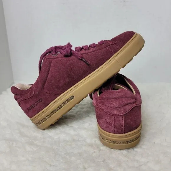 Birkenstock Gary Women's Shoes Size 5.5 US 36 EUR Red Suede Leather Sneaker
