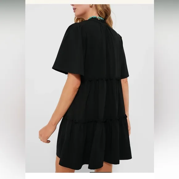 Black Crepe Crawford Dress