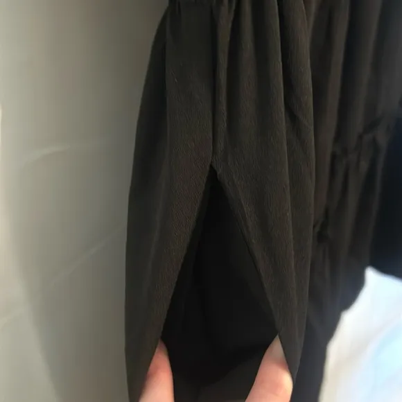 Black Crepe Crawford Dress