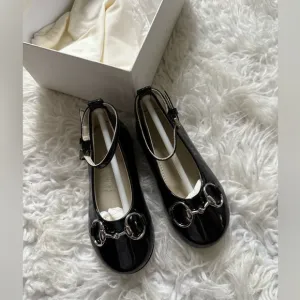 Black Patent Leather Mary Jane Shoes