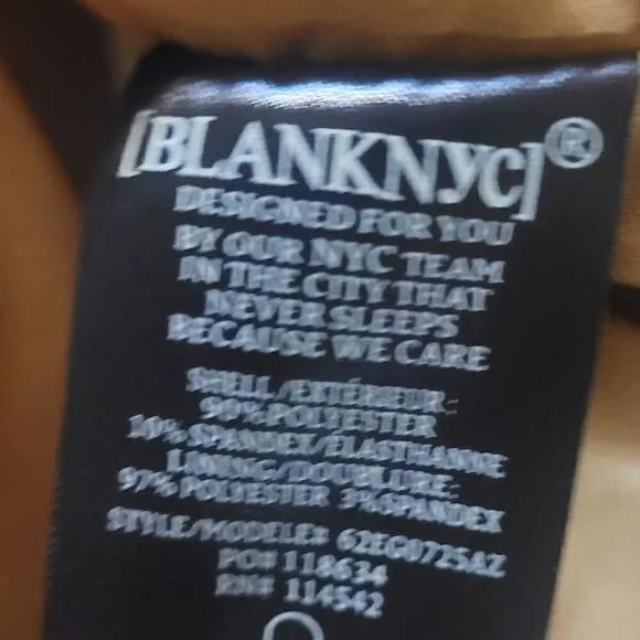 Blank NYC Caramel New with Tags Faux Suede Tie Mini Skirt Women's 25