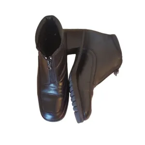 Blondo 40 Waterproof Black Booties Ankle Boots Zip Up Heels Canada 9 9.5