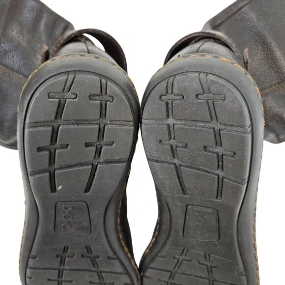 B.O.C. Born Concept Leather Calf High Flat Boots Size 8.5