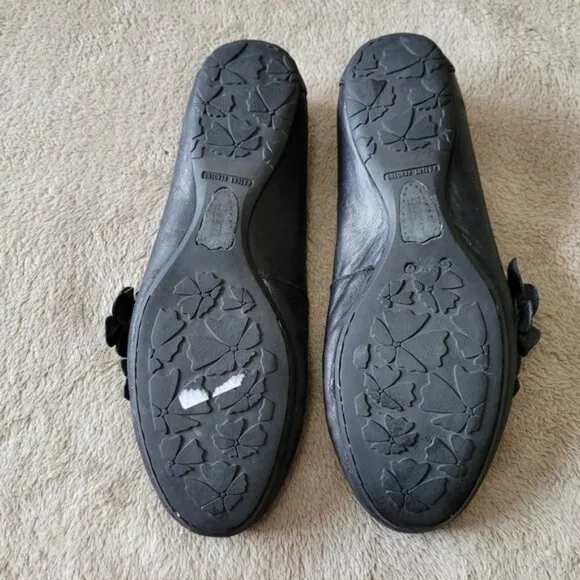 Born black leather flats size 9.5