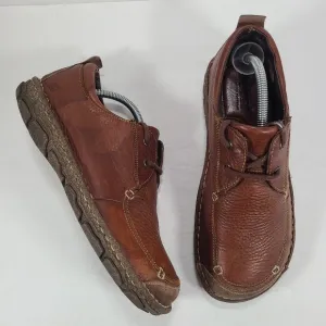 Born Brown Leather 2 Eye Lace Up Shoes Men's Size 10.5