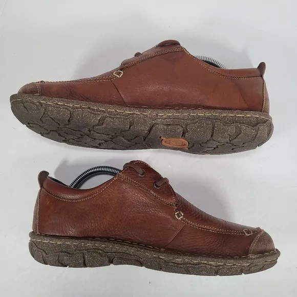 Born Brown Leather 2 Eye Lace Up Shoes Men's Size 10.5