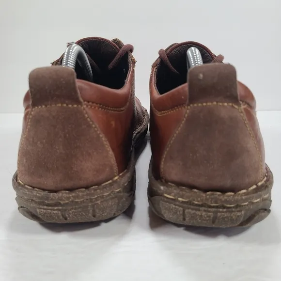 Born Brown Leather 2 Eye Lace Up Shoes Men's Size 10.5