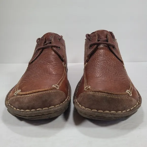 Born Brown Leather 2 Eye Lace Up Shoes Men's Size 10.5