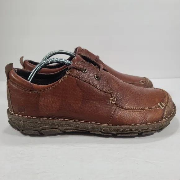 Born Brown Leather 2 Eye Lace Up Shoes Men's Size 10.5