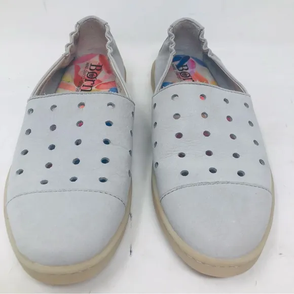 Born Kristin Perforated Leather Ballet Flats