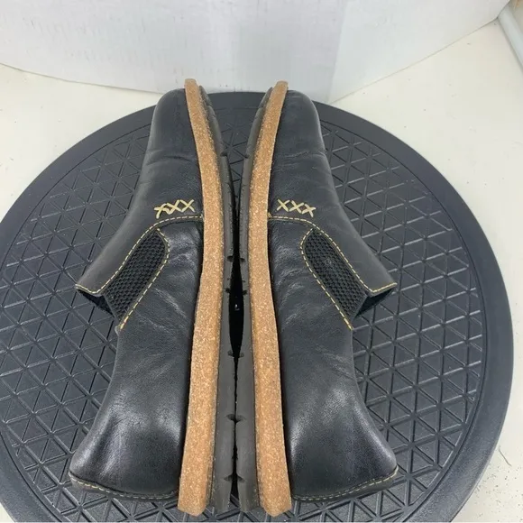 Born Men 42 Size 10 Shoes Black Leather Bryson Clogs Slip On Loafers Sneakers