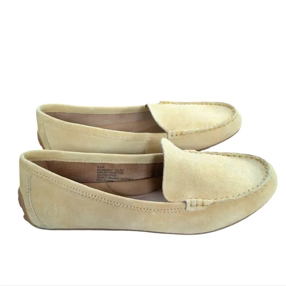 Born Suede Driving Moccasins Size 8.5