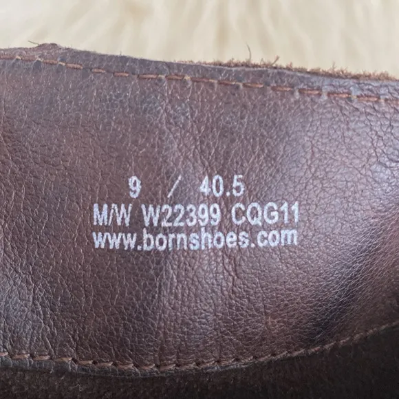 Born Women's Brown Swede Leather Tall Boots - Great Condition