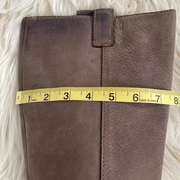 Born Women's Brown Swede Leather Tall Boots - Great Condition