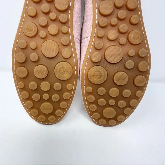Born Women's Pink Leather Driving Loafers Suede