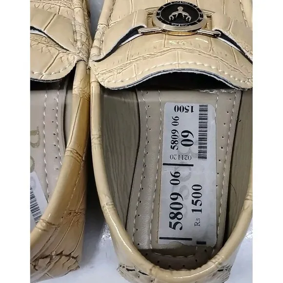 BOSS Boys Leather Loafers Size 9.5 US Crocodile Designer Moccasins Kids Shoes
