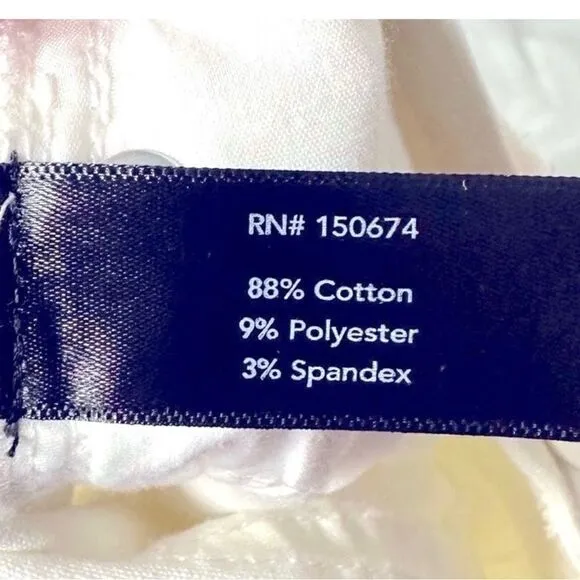 BOSTON PROPER jeans high waisted stretch bootcut raw hem off white size 27